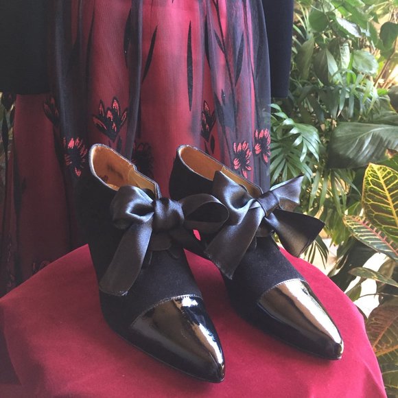 Kenneth Cole Suede & Patent Leather Pumps NEW - Picture 3 of 14